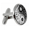Yinyang Skull Wicca Witchcraft Cufflink